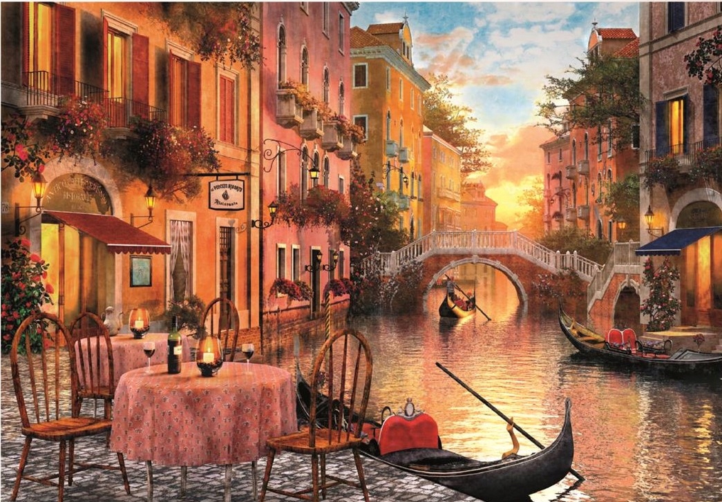 

Puzzle 1000 El Venezia Wenecja Zachód Słońca Widok