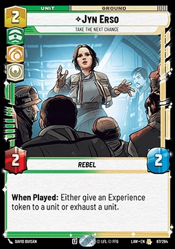 Karta Jyn Erso, Take the Next Chance SWU LAW #067