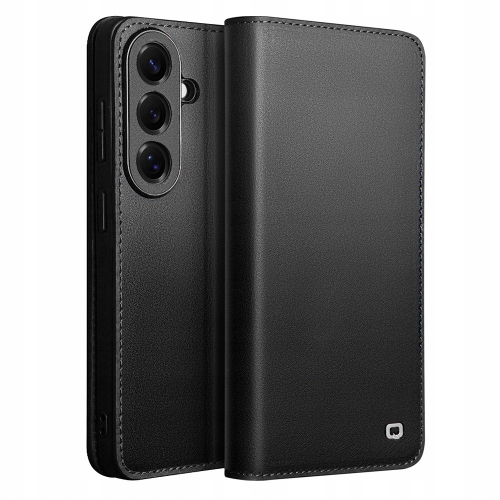 Kožené Flipové pouzdro pro Galaxy S26+ Plus, Qialino Leather Wallet, kryt