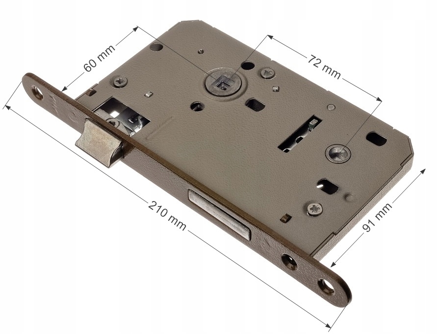 ZAMEK WPUSZCZANY DRZWI 72/60 LEWE/PRAWE WC Kod producenta 7260wcjan