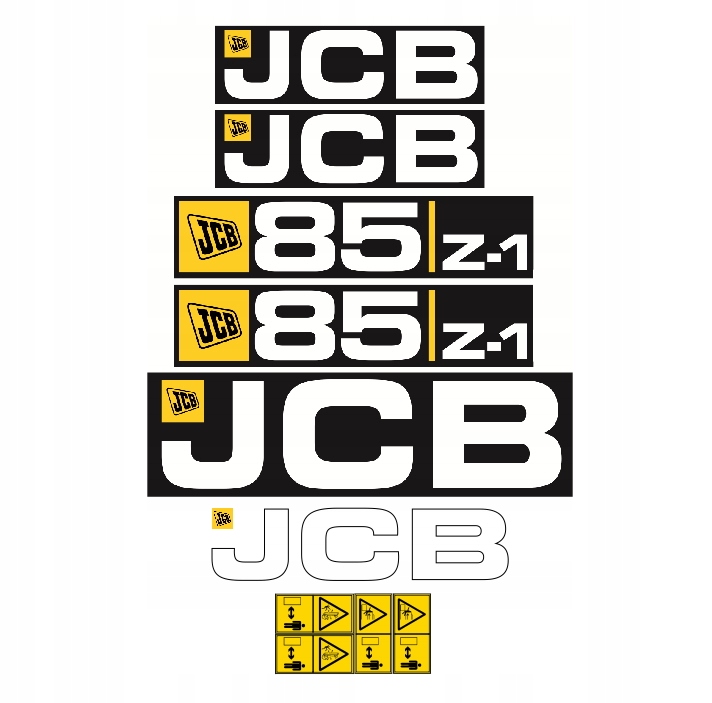 Samolepky s nálepkou Jcb 85 Z-1