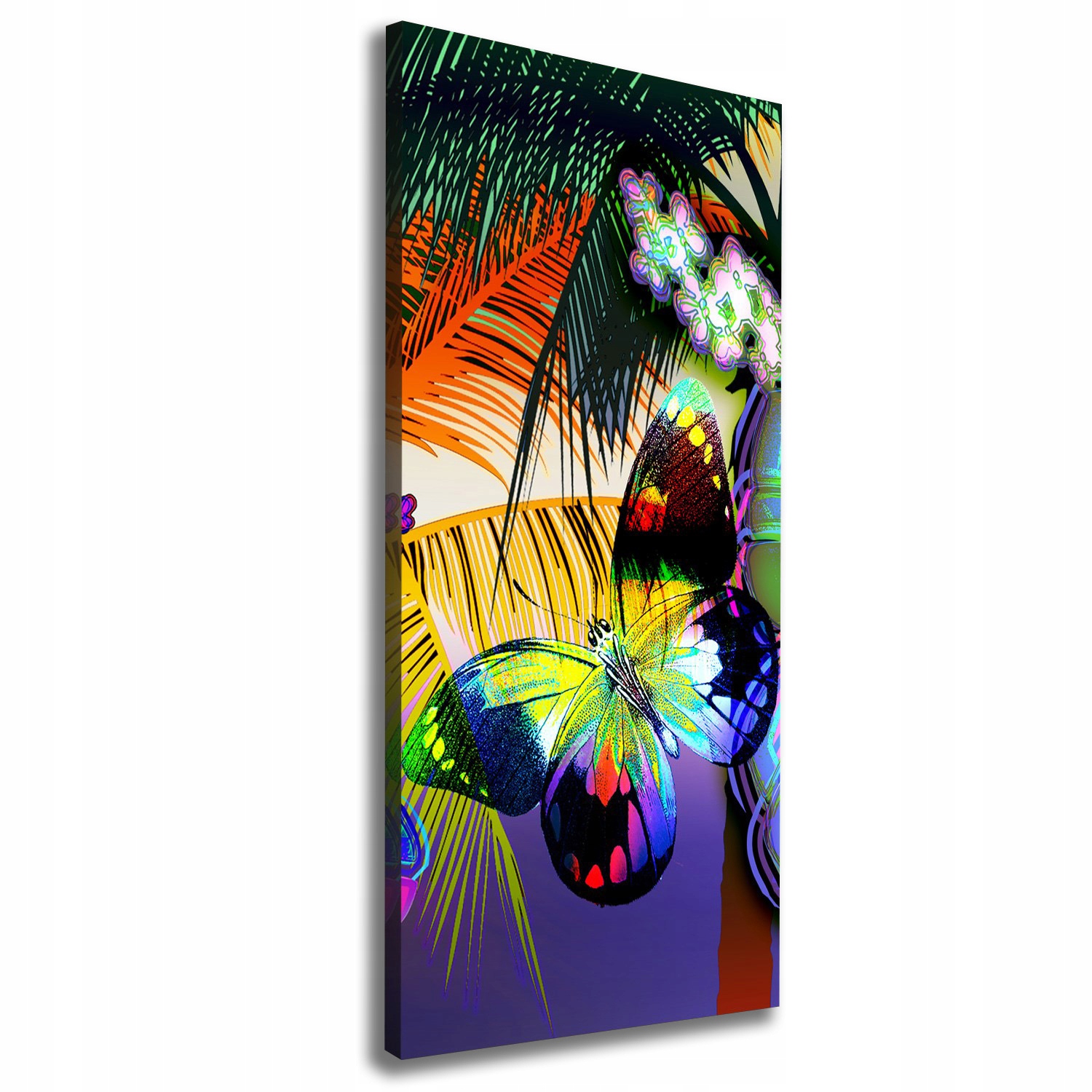 

Foto obraz na płótnie Kolorowe kwiaty 50x125 cm