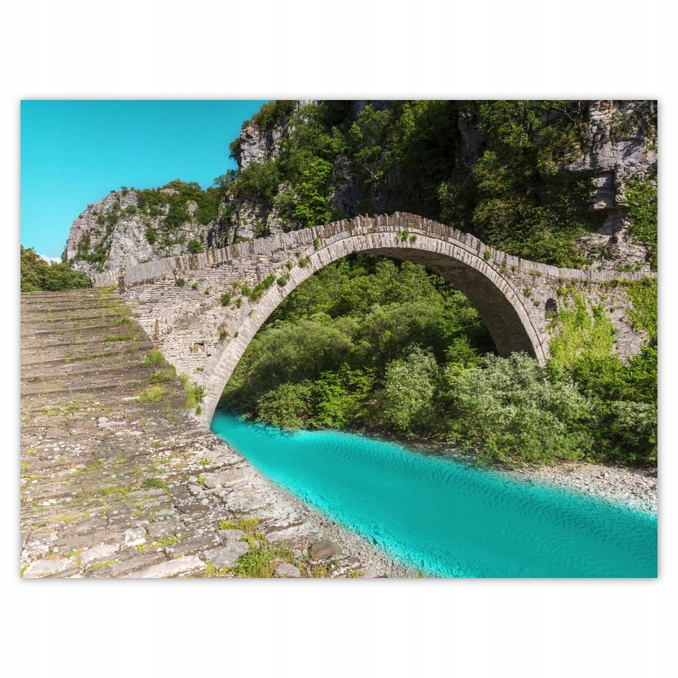 

Plakat 40x30 Turkusowa rzeczka Most
