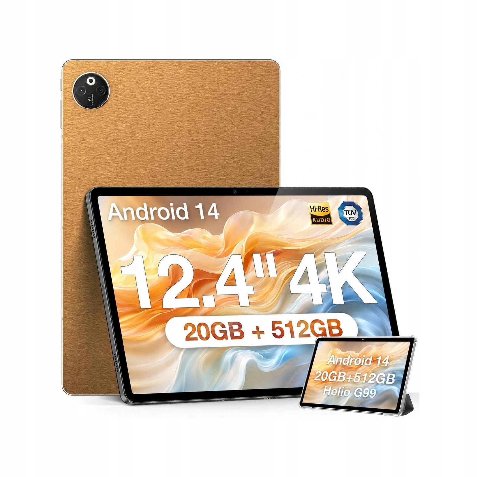 Tablet Doogee T30 Max 11" 8+12 Gb 512 Gb Hnědý Classic Khaki