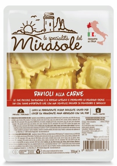 Levně 7 x Ravioli s masem Mirasole 200 g