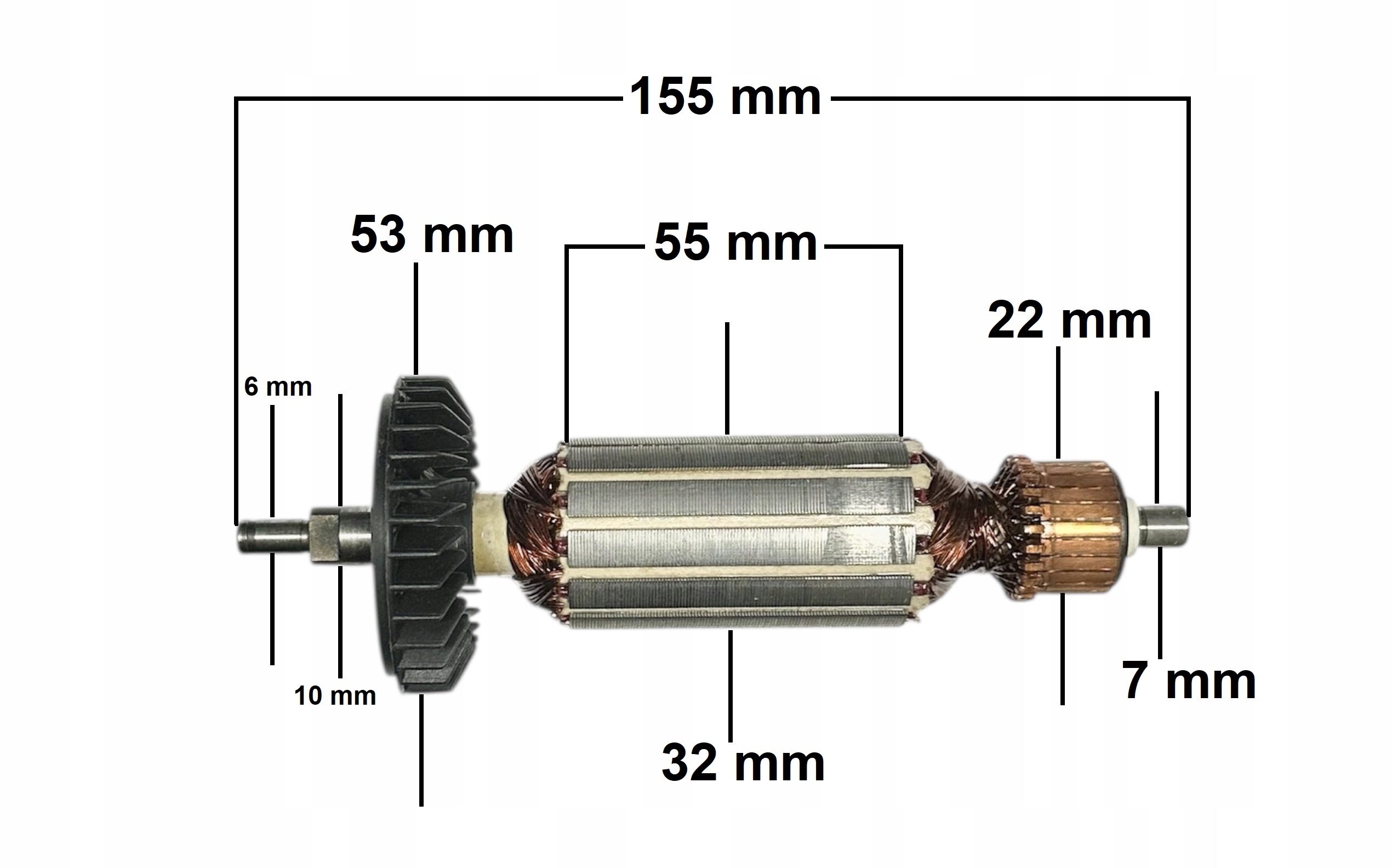 Oběžné kolo pro brusku Makita 9526B 518836-8 (jk 445)
