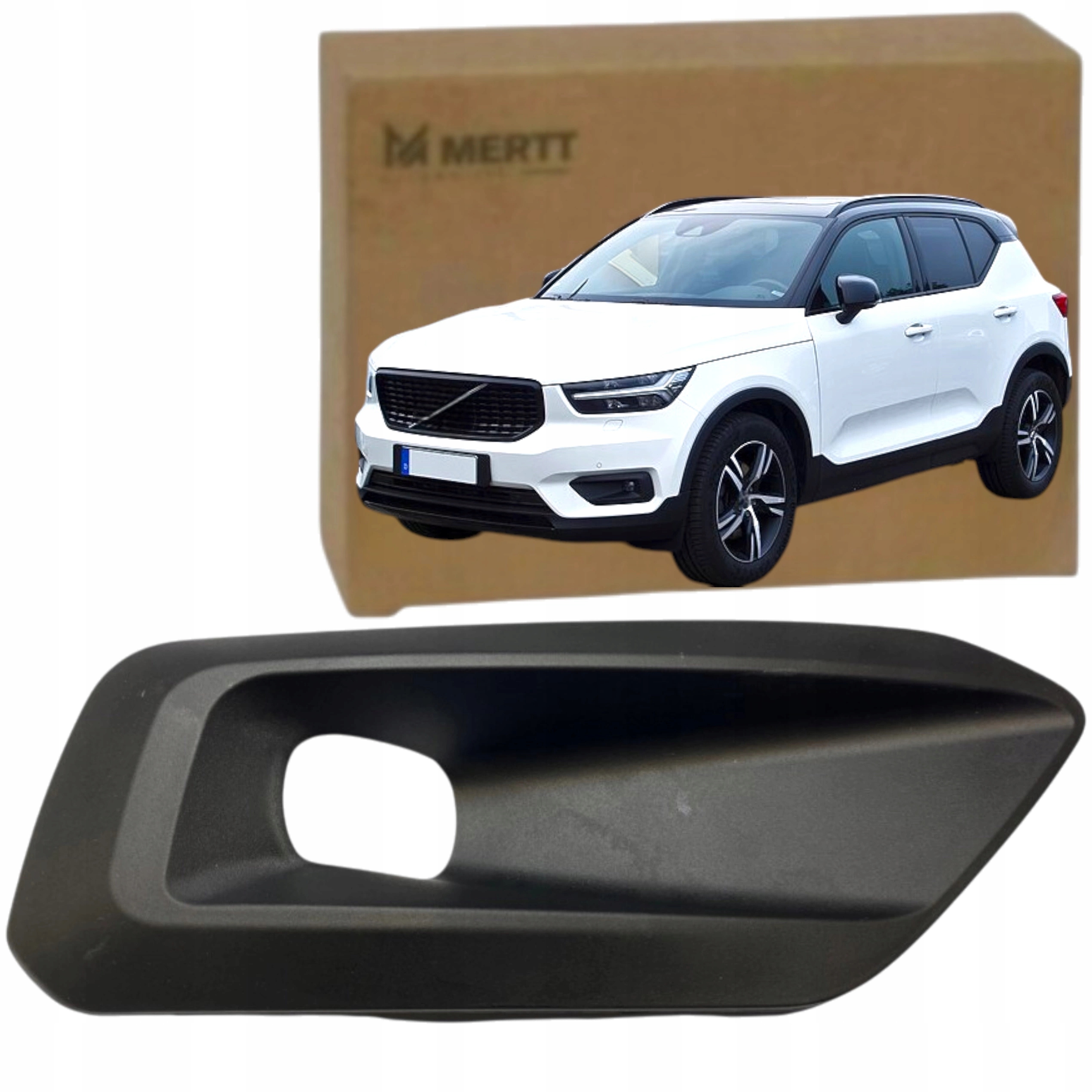 Volvo XC40 2017-2022 atrapa Pravá mřížka nárazníku krytka halogenová 31449344