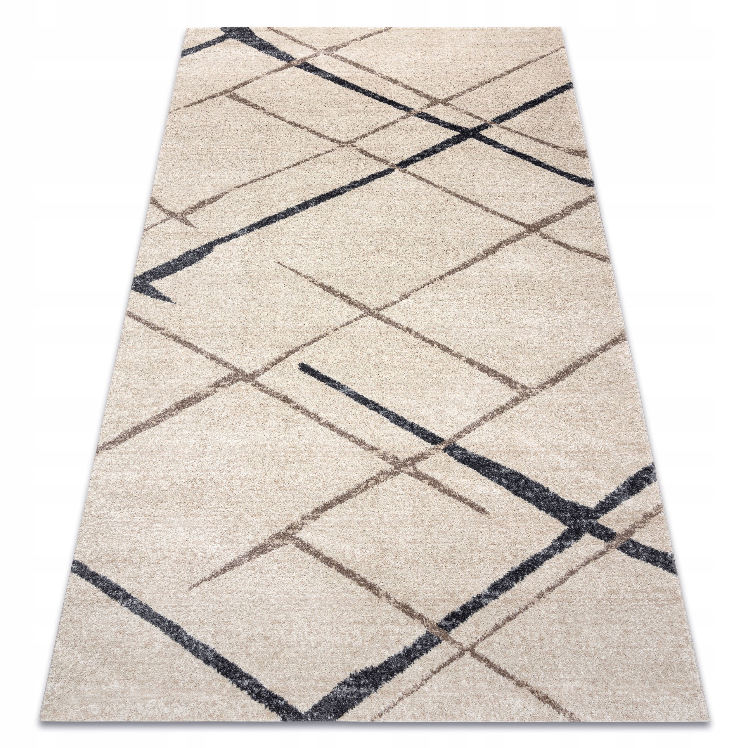 

Dywan Soft 160x230 cm Kratka Romby beż #AT4237