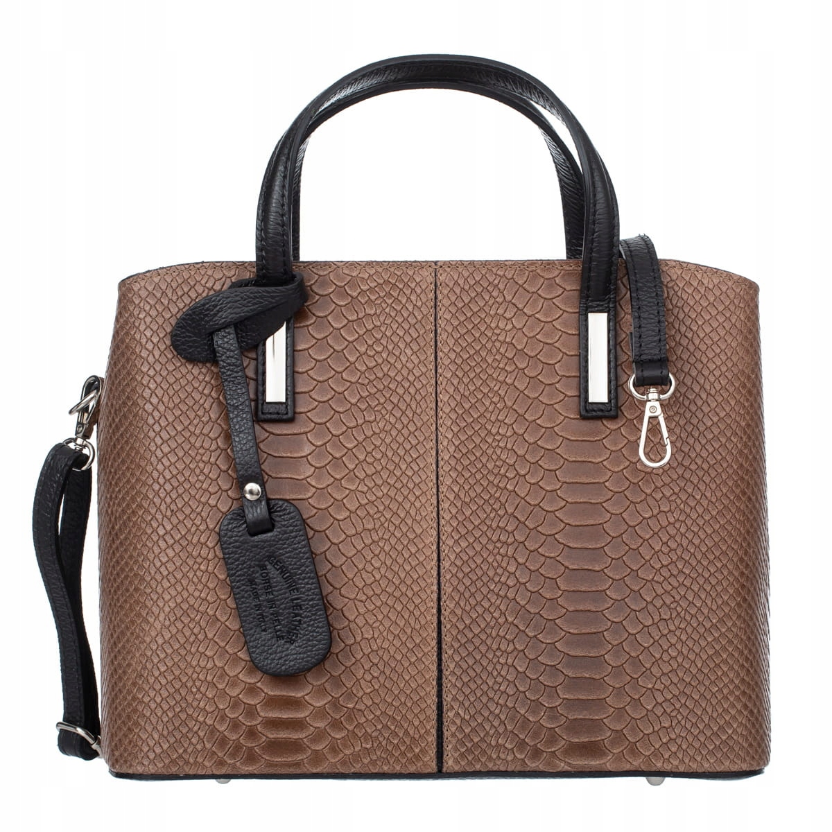 Torebka Skórzana Kuferek Vezze Rara Koniak