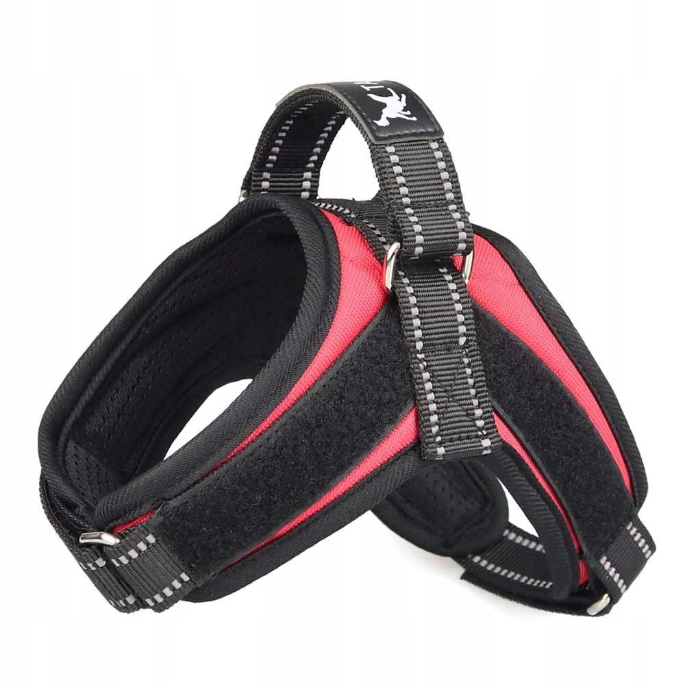 

Szelki dla małego psa, czerwone,SZNAUCER. Rozm.S