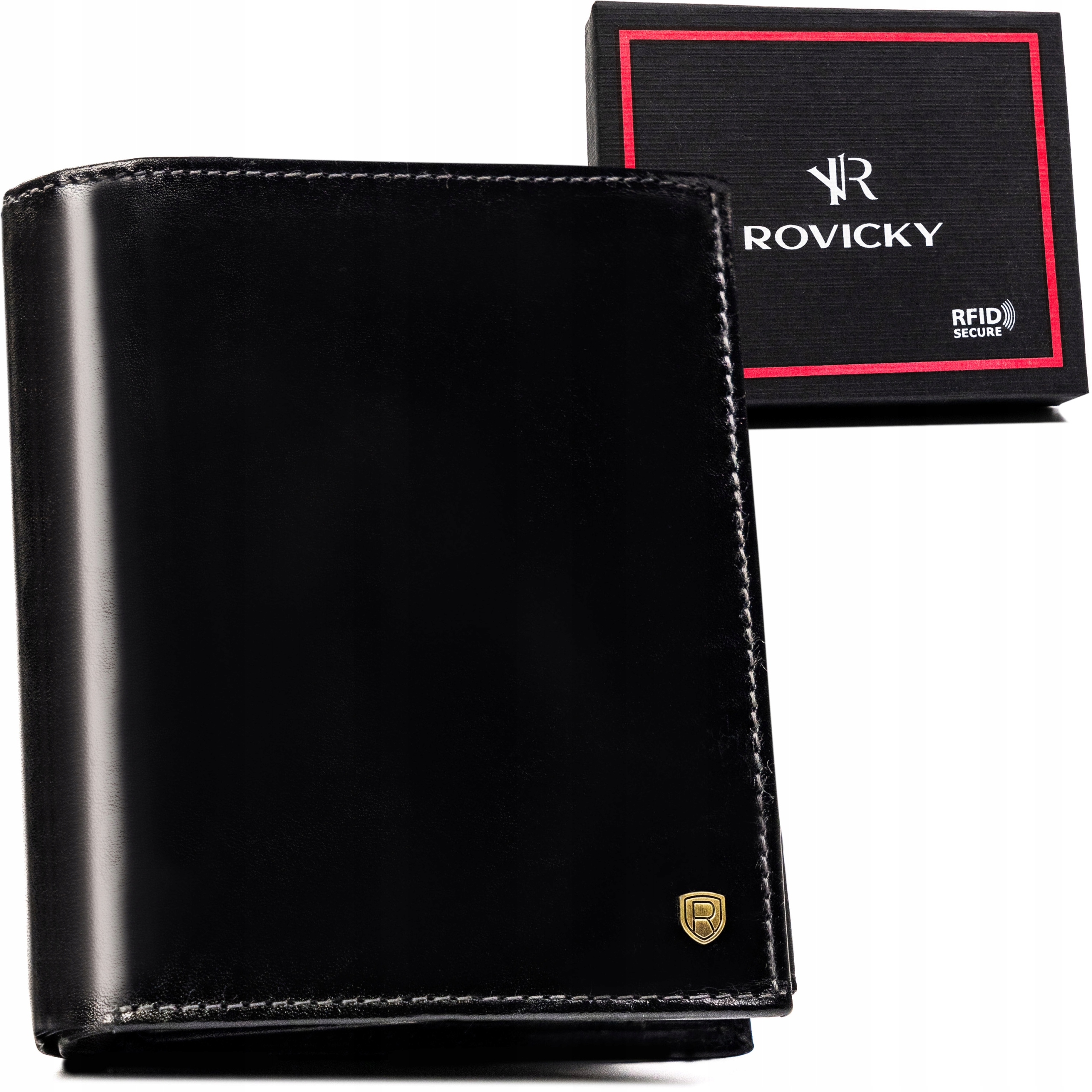 Rovicky prostorná pánská peněženka z přírodní kůže Rfid