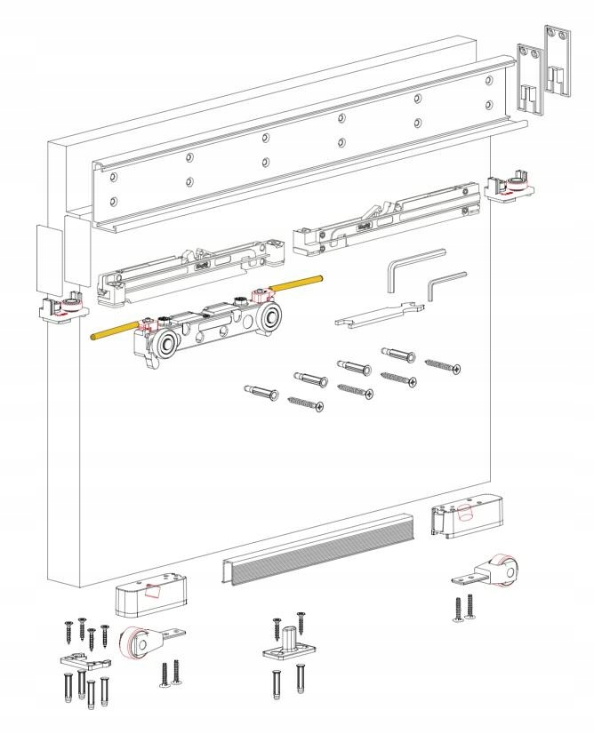 System do drzwi przesuwnych MAGIC2 1100 Marka inna