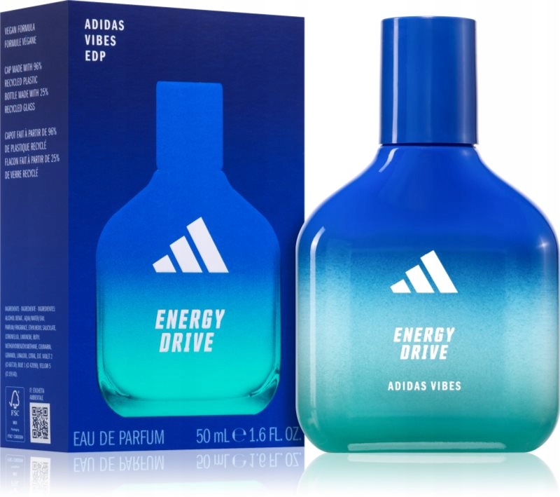 Adidas Vibes Energy Drive Parfémovaná Voda 50 ML Unisex