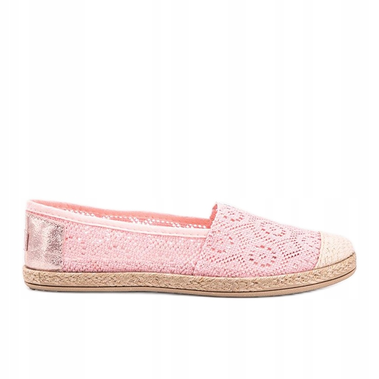 

Różowe Tkanina Buty Espadryle damskie r.39