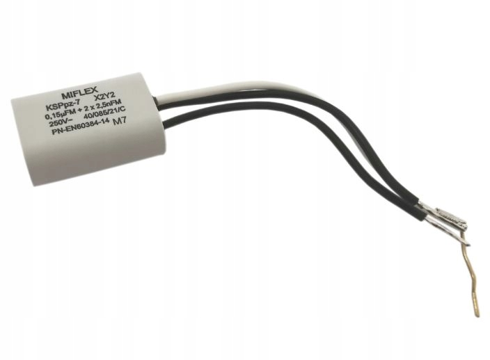 

Kondensator p.zakłóc 0.15uF + 2*2.5nF 250V KSPPZ-7
