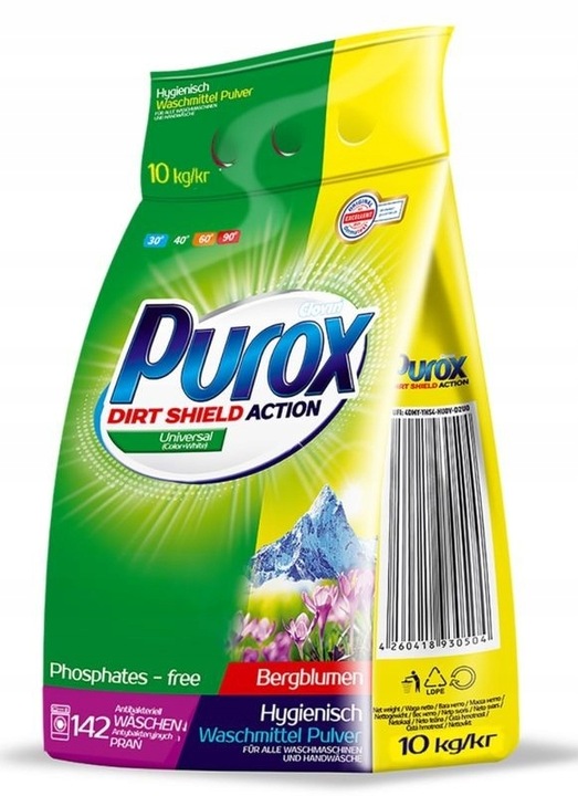 

Proszek do prania Universal 10kg Purox 142prania