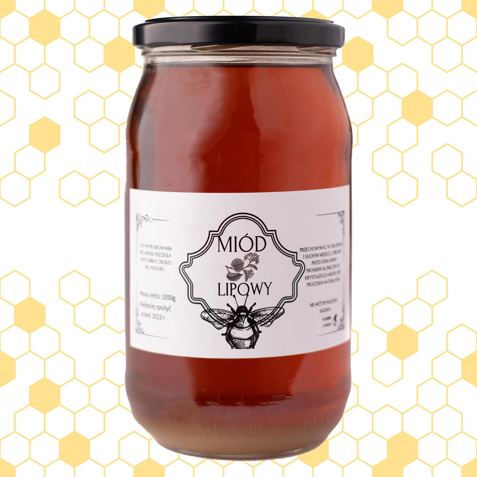 

Miód Lipowy 100% Naturalny 1kg Polska Pasieka