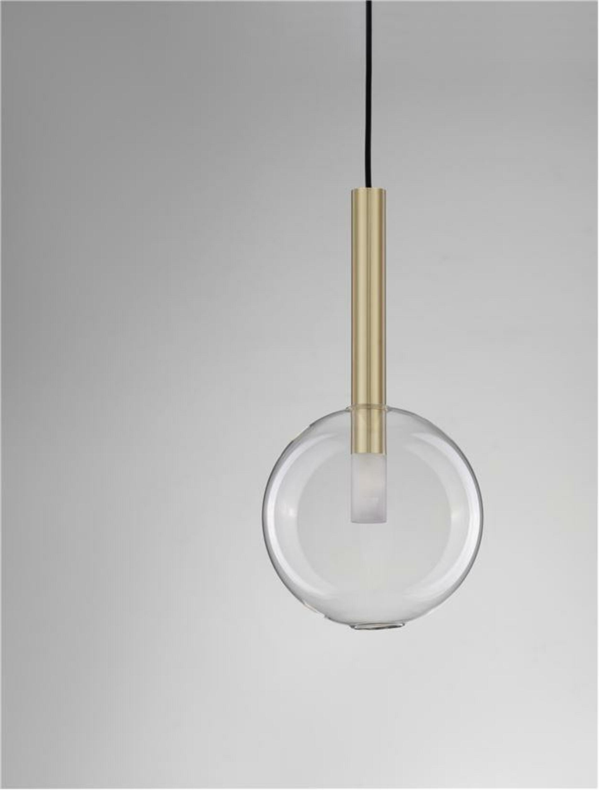 Nova Luce závěsné svítidlo Amelia zlatá a čiré sklo G9 1x5W 230V IP20 bez ž