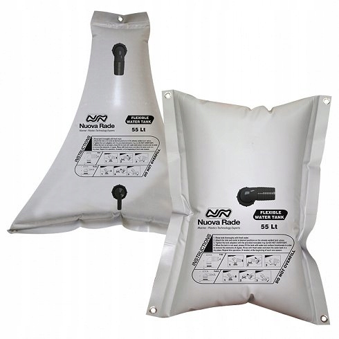 Zbiornik wody miekki 55L trojkatny