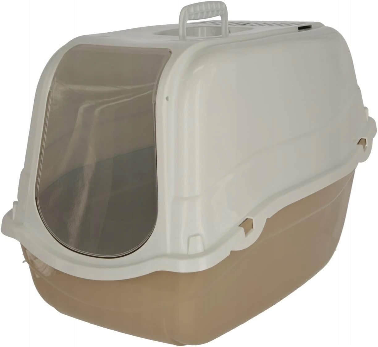 Levně Kočičí Toaleta zakrytá pro kočky Kerbl Pet filtr klapka rukojeť TaupeKrém [57x39x41cm]
