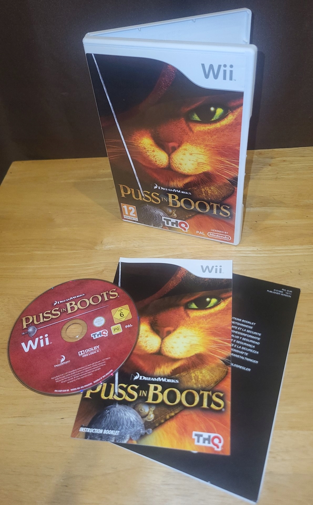 Puss in Boots Nintendo Wii pudełkowa