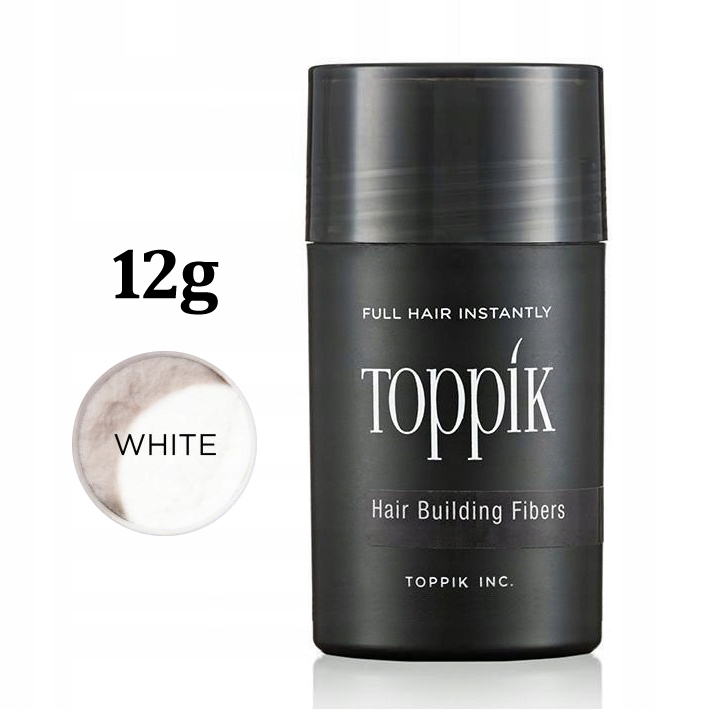 Originální kosmetika Toppik 12 g Bílá