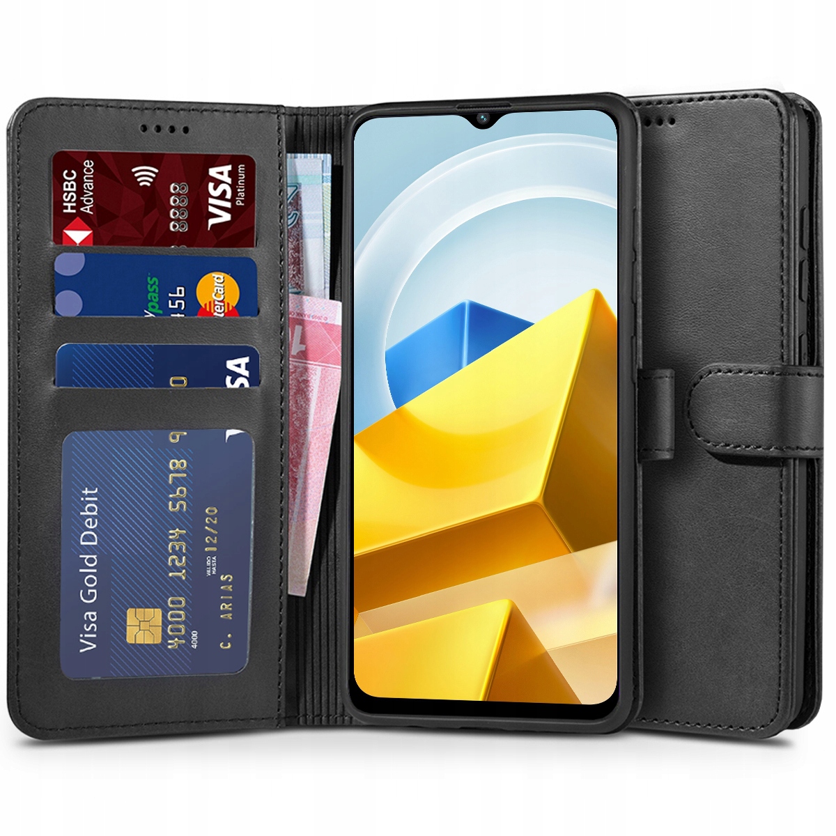 

Skórzane Etui Case Obudowa Portfel Do Poco M5