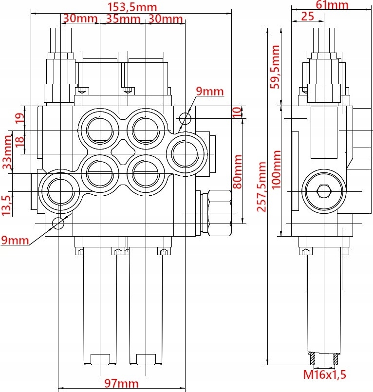 ROZDZIELACZ 40L 3 SEK JOYSTICK 1P TURA ZATRZASK Numer katalogowy części 8497.1P.2x1,5M10