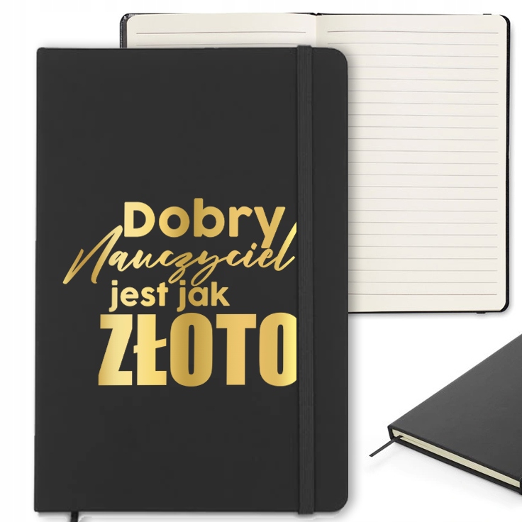 

Notes Z Gumką A5 Dla Nauczyciel Gold Wzór
