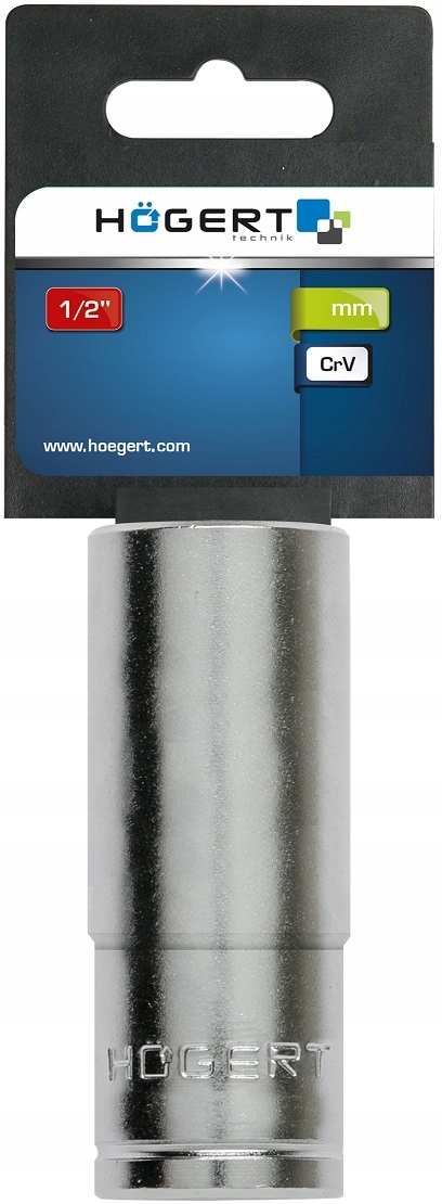 Nasadka sześciokątna długa 1/2", 19mm, CrV50BV30