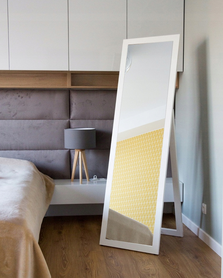 DUŻE lustro STOJĄCE rama PREMIUM 160x50 BIAŁE Kod producenta L160X50S