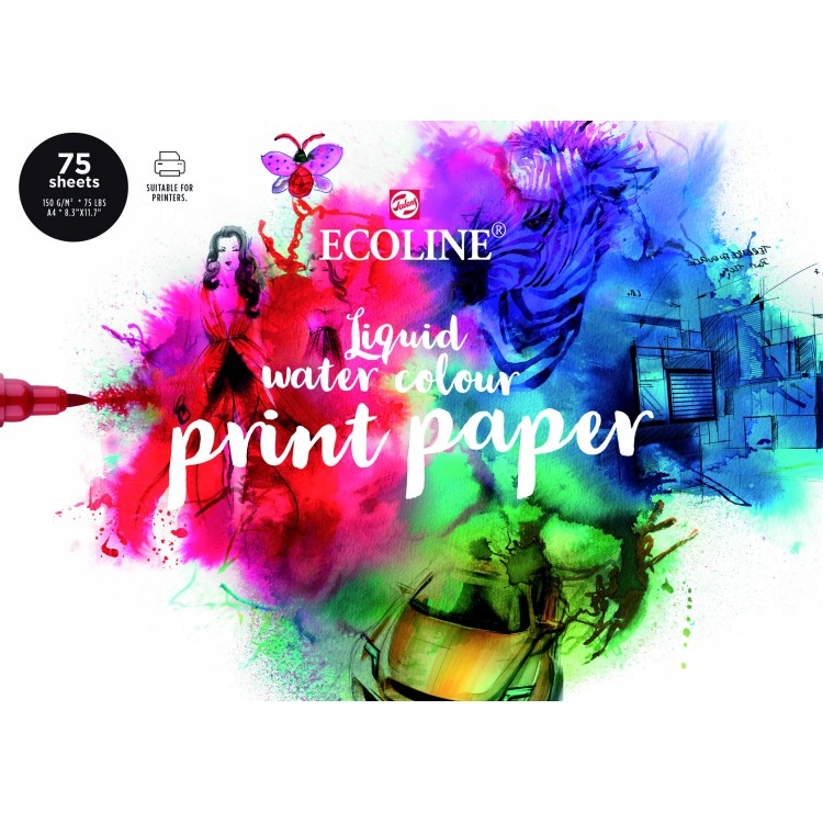 Ecoline Print Paper A4, 75 listů