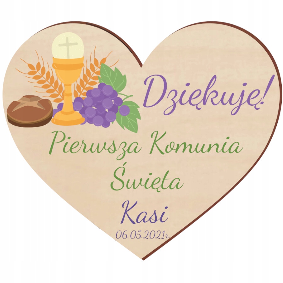 Magnes Podziękowanie gości Komunia Chrzest 10SZT