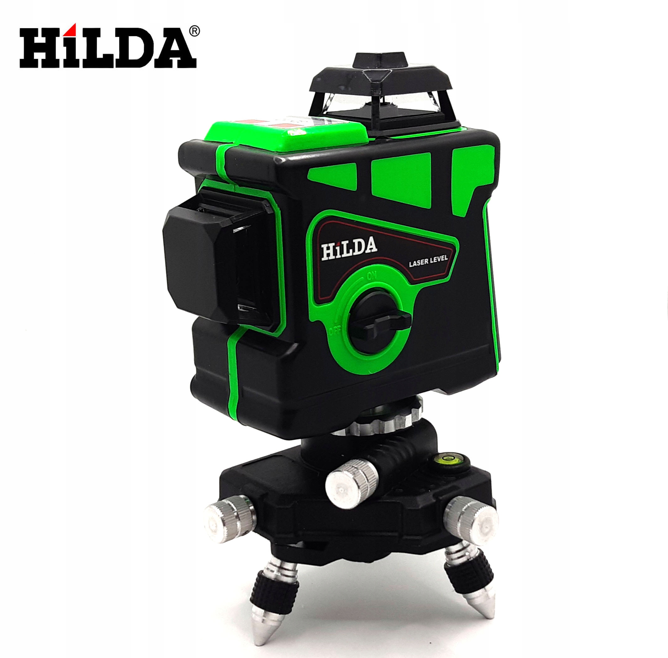 HILDA POZIOMICA 3D 12 LINII 2 AKU LASER KRZYŻOWY SAMOPOZIOMUJĄCY NIWELATOR Kod producenta HILDA POZIOMICA LASEROWA 3D 2 AKUMULATORY