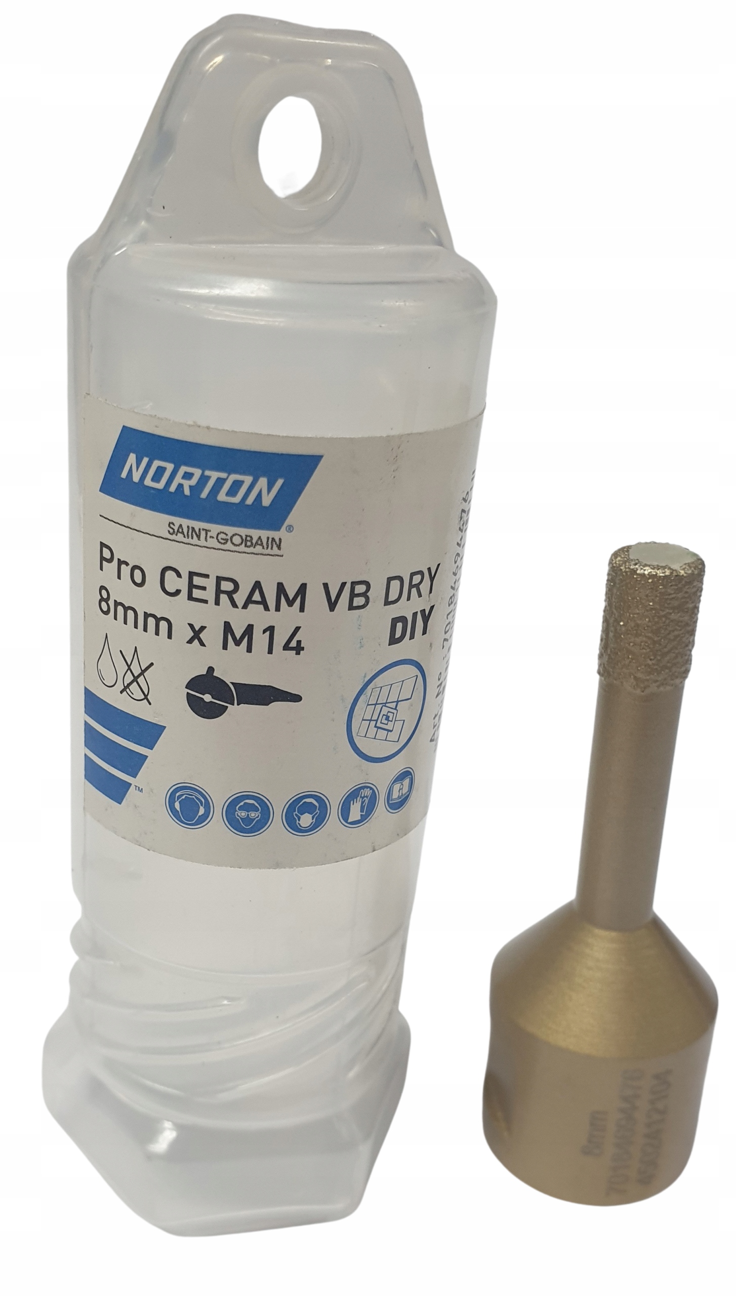 

Wiertło Norton Pro Ceram Vb Dry 6 mm M14 koronka