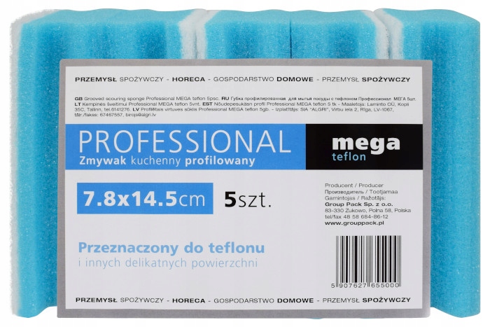 

Duże Zmywaki Kuchenne Gąbki Teflon 5 szt.