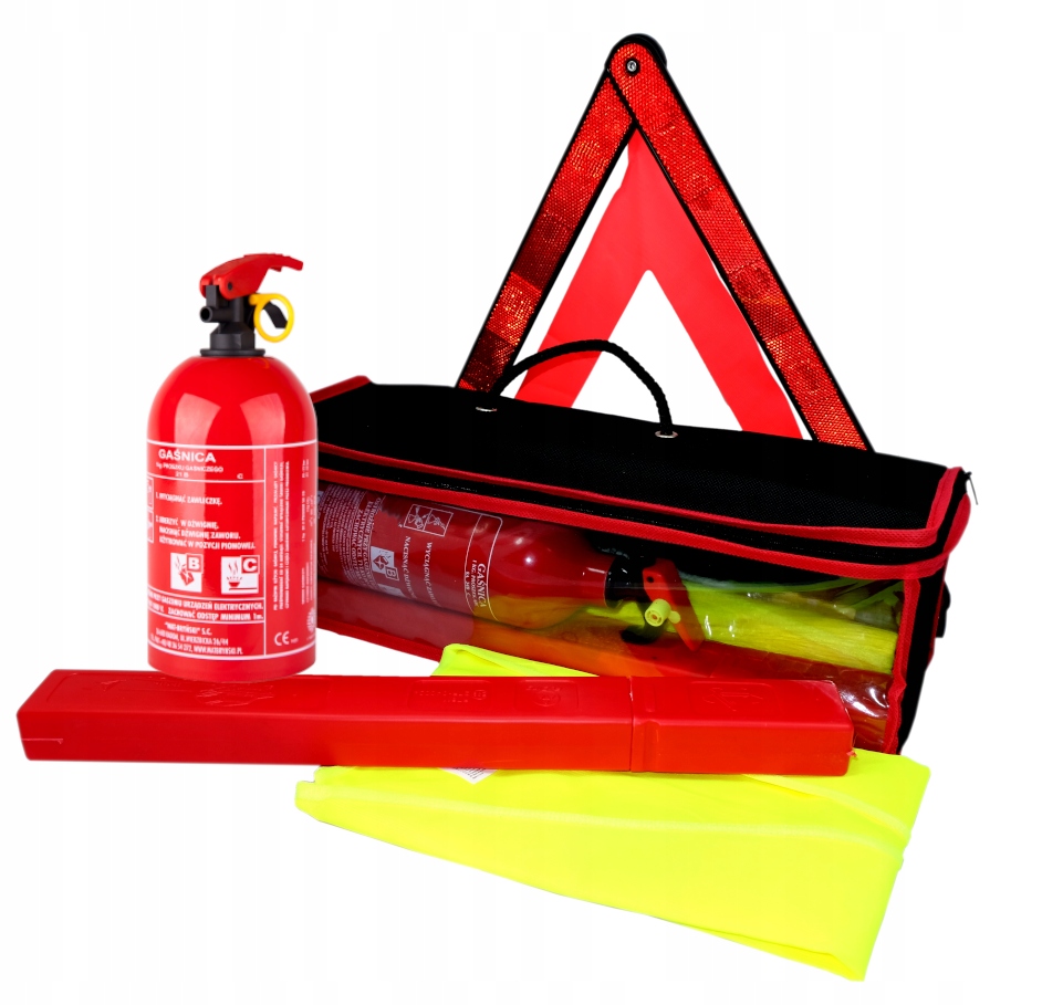 

Zestaw bezpieczeństwa Gaśnica Trójkąt Kamizelka