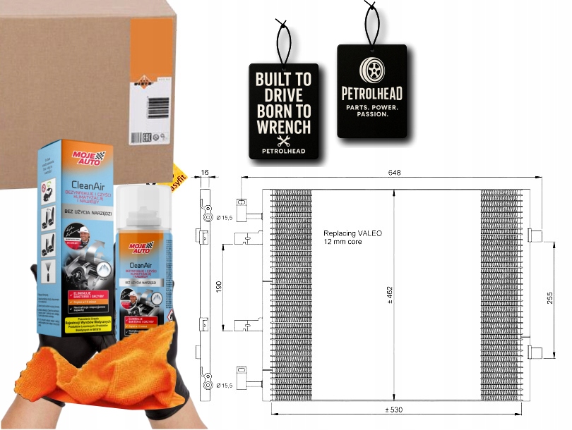 Kondenzátor Klimatizace Renault Trafic -05 2008 Nrf #Petrolhead Pro+ Kit9