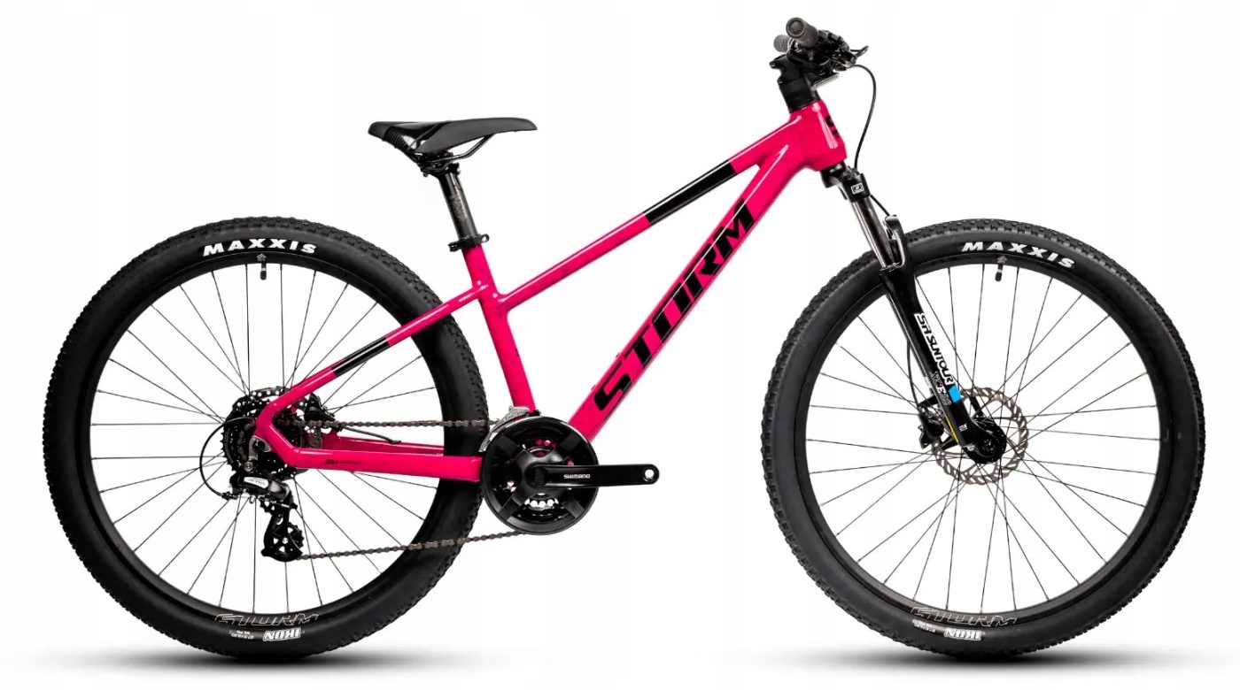 Rower górski damski Storm Trail Lady 1.0 27,5 15" różowo-czarny