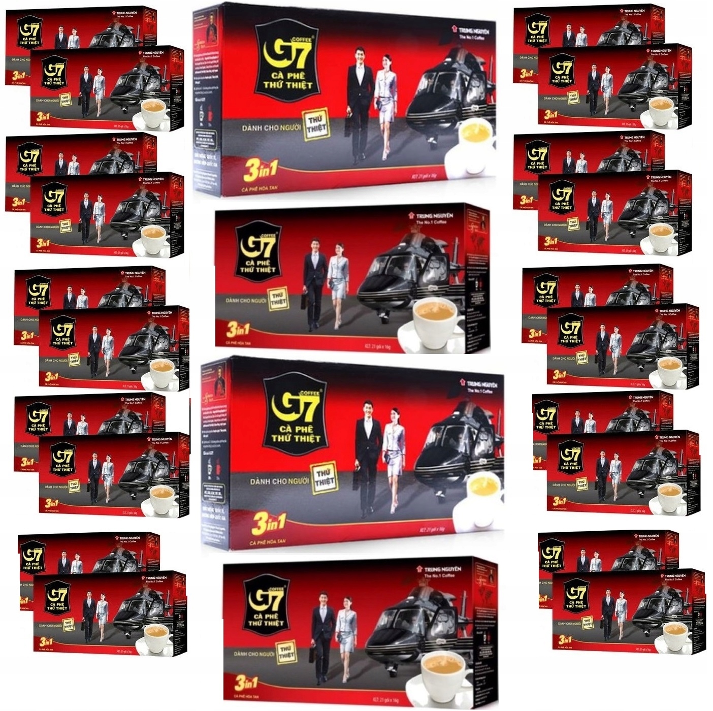 Kawa Rozpuszczalna Saszetki 3W1 Wietnamska G7 24x