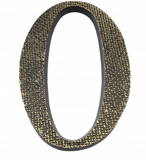 CYFRA NUMER NA DOM BUDYNEK MOSIĘŻNA PATYNA 20 cm 0