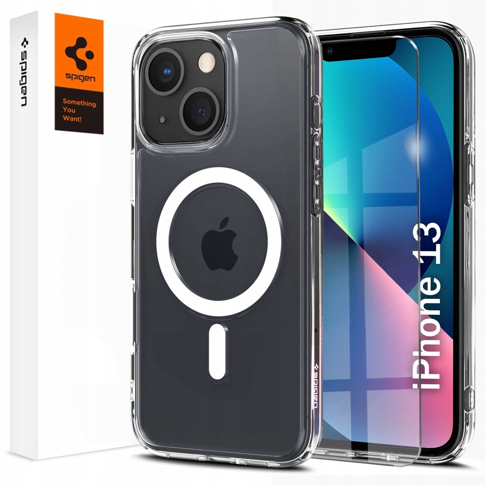 Pouzdro Spigen pro iPhone 13, Ultra Hybrid Mag MagSafe, Kryt Sklo na displej