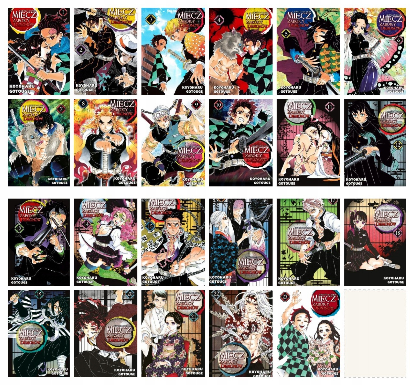 MIECZ ZABÓJCY DEMONÓW #1-23 - KOMPLET - MANGA - NOWY - SHOUNEN