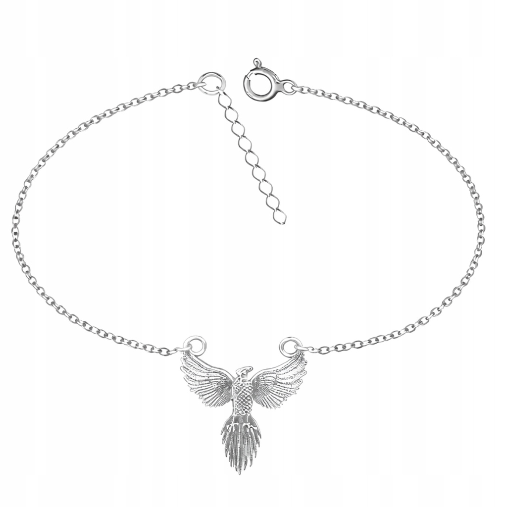 Stříbrný náramek Bájný pták Fénix Symbol znovuzrození Stříbro 925