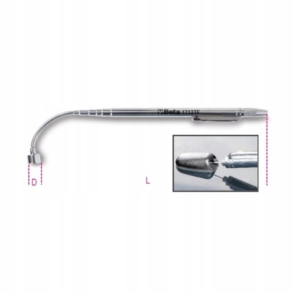 BETA CHWYTAK TELESKOPOWY MAGNETYCZNY Z ELASTYCZNĄ GŁOWICĄ Marka Beta