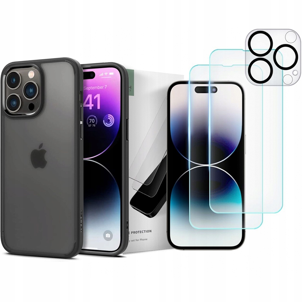 

Spigen Etui Na Iphone 14 Pro Szkło Ekran Aparat