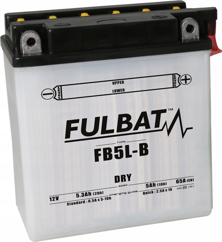 Akumulator Fulbat YB5L-B DRY FB5L-B 12V 5.3Ah 65A