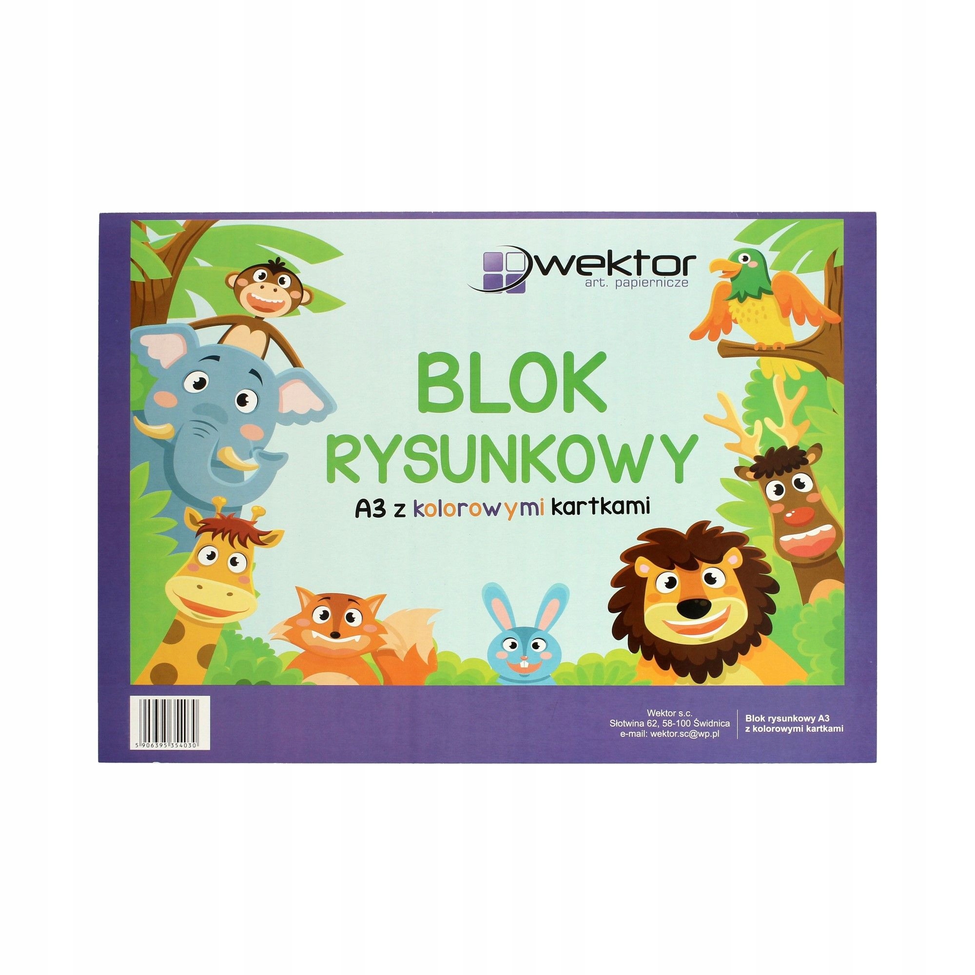 Blok rysunkowy A3 WEKTOR KOLOROWY H223