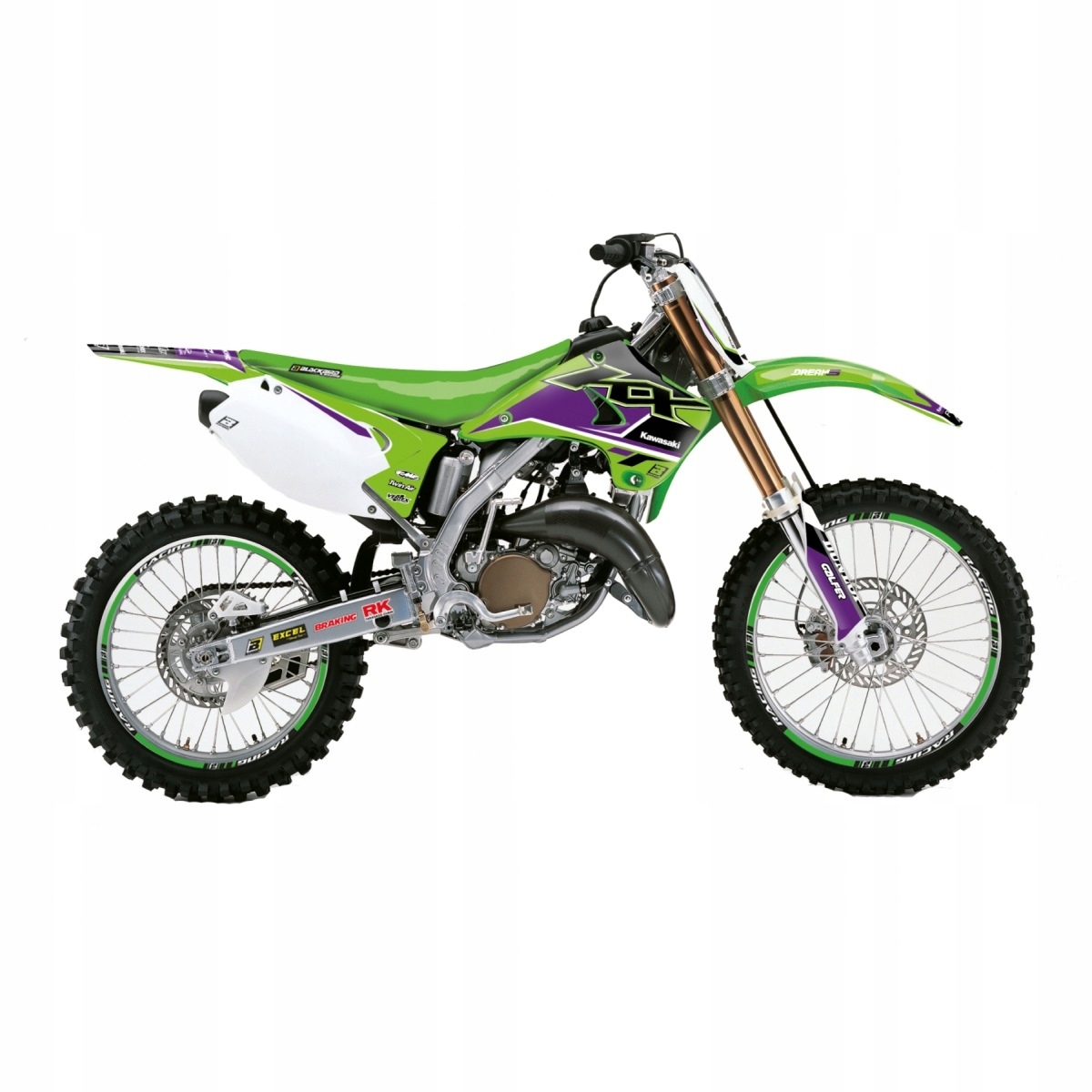 Blackbird Sada Nálepiek (oklein) Kawasaki Kx 125/250 '03-'08 Dream 5 Kol