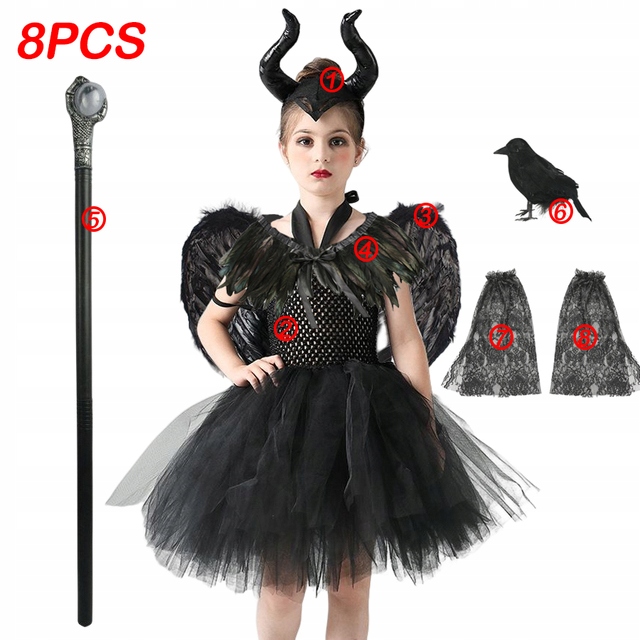 Sukienka Strój disne Maleficent kostium Halloween